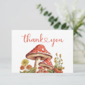 リトルカボチャ秋レトロヒョウ弓ベビーシャワー サンキューカード (スタンド正面)