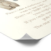 リトルカボチャ秋服の女の子言わないベビー ポスター (角)