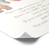 リトルカボチャ秋服の男の子言わないベビー ポスター (角)