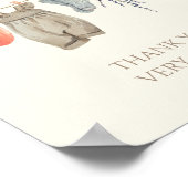 リトルカボチャ秋服ガールギフトとカード ポスター (角)