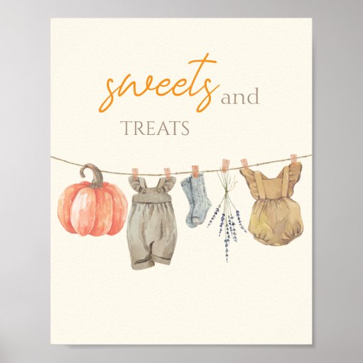 リトルカボチャ秋服ガールスイーツアンドトリートメント ポスター (正面)