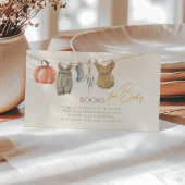 リトルカボチャ秋服ガールブックスベビー エンクロージャーカード