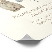 リトルカボチャ秋服ガールブックスベビー ポスター (角)