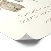 リトルカボチャ秋服ガールベビーは甘い ポスター (角)