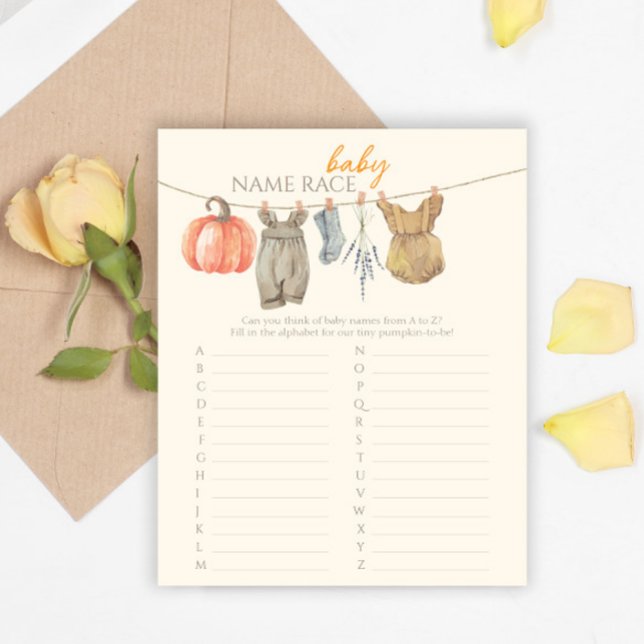 リトルカボチャ秋服ベビー名レースゲーム (クリエイターアップロード済み)
