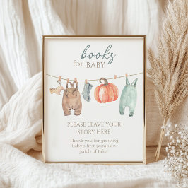 リトルカボチャ秋服ボーイブーブックベビー ポスター