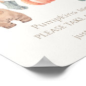 リトルカボチャ秋服ボーイベビーは甘い ポスター (角)