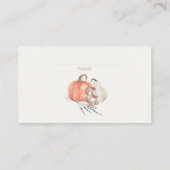 リトルカボチャ秋服少年おむつラッフル エンクロージャーカード (裏面)