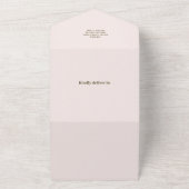 リトルカボチャ秋水カラーフローラベビーシャワー オールインワン招待状 (外側)