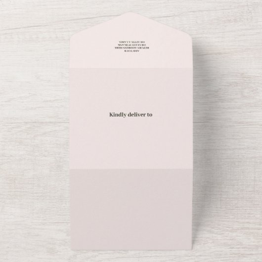 リトルカボチャ秋水カラーフローラベビーシャワー オールインワン招待状 (外側)