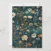 リトルカボチャ秋水カラーフローラベビーシャワー 招待状 (裏面)