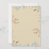 リトルカボチャ秋水彩第3誕生日 招待状 (裏面)