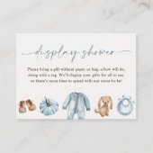 リトルカボチャ秋男の子のシャワー表示シャワー エンクロージャーカード (正面)