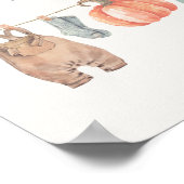 リトルカボチャ秋男の子服ベビーシャワードリンク ポスター (角)