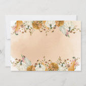 リトルカボチャ秋男女兼用ベビーシャワー サンキューカード (裏面)