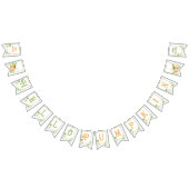 リトルカボチャ秋男女兼用ベビーシャワー バンティングフラッグ (全)