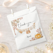 リトルカボチャ秋秋の赤ちゃんシャワーありがとう フェイバーバッグ (クリップ留めされた状態)