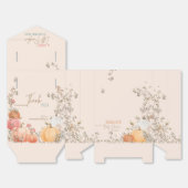 リトルカボチャ秋秋の赤ちゃんシャワーありがとう フェイバーボックス (見開き)