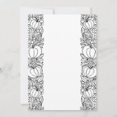 リトルカボチャ秋秋ハロウィーンベビーシャワー 招待状 (裏面)