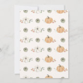 リトルカボチャ秋秋フローラ1st誕生日 招待状 (裏面)