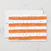 リトルカボチャ秋秋ベビーシャワー サンキューカード (裏面)