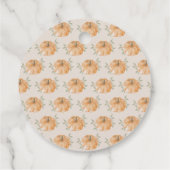 リトルカボチャ秋秋ベビーシャワー フェイバータグ (裏面)