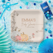 リトルカボチャ秋秋ベビーシャワー ペーパープレート (パーティー)