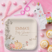 リトルカボチャ秋秋ベビーシャワー ペーパープレート (パーティー)