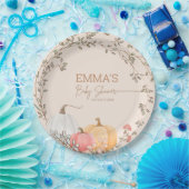 リトルカボチャ秋秋ベビーシャワー ペーパープレート (パーティー)