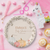 リトルカボチャ秋秋ベビーシャワー ペーパープレート (パーティー)