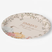 リトルカボチャ秋秋ベビーシャワー ペーパープレート (アングル)