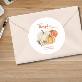 リトルカボチャ秋秋ベビーシャワー ラウンドシール