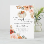 リトルカボチャ秋秋ベビーシャワー 招待状 (スタンド正面)