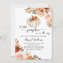 リトルカボチャ秋秋ベビーシャワー 招待状