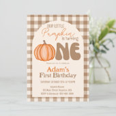 リトルカボチャ秋秋第1誕生日 招待状 (スタンド正面)