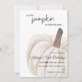 リトルカボチャ秋秋誕生会 招待状 (正面)