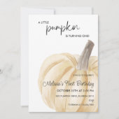 リトルカボチャ秋秋誕生会 招待状 (正面)