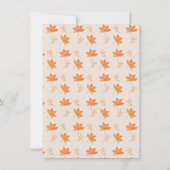 リトルカボチャ秋第1誕生日 サンキューカード (裏面)