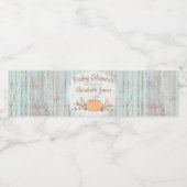 リトルカボチャ秋素朴ベビーシャワー ペットボトルラベル (シングルラベル)