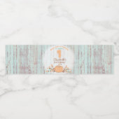 リトルカボチャ秋素朴1st誕生日 ペットボトルラベル (シングルラベル)