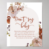 リトルカボチャ秋言わないベビーポスター ポスター (正面)