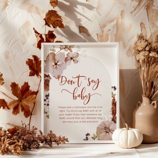 リトルカボチャ秋言わないベビーポスター ポスター