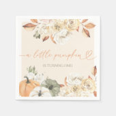 リトルカボチャ秋誕生日 スタンダードカクテルナプキン (正面)