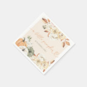 リトルカボチャ秋誕生日 スタンダードカクテルナプキン (角)