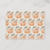 リトルカボチャ秋1st誕生日の推測ゲーム エンクロージャーカード (裏面)