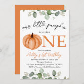 リトルカボチャ秋/秋の1日 招待状 (正面/裏面)