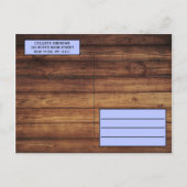 リトルカボチャ紅葉ブルーウッドベビーシャワー インビテーションポストカード (裏面)