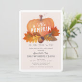 リトルカボチャ紅葉ベビーシャワー 招待状 (スタンド正面)
