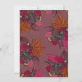 リトルカボチャ紅葉&ベリー誕生日 招待状 (裏面)