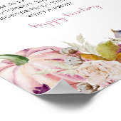 リトルカボチャ素朴フローラおしゃれな狩りゲーム ポスター (角)